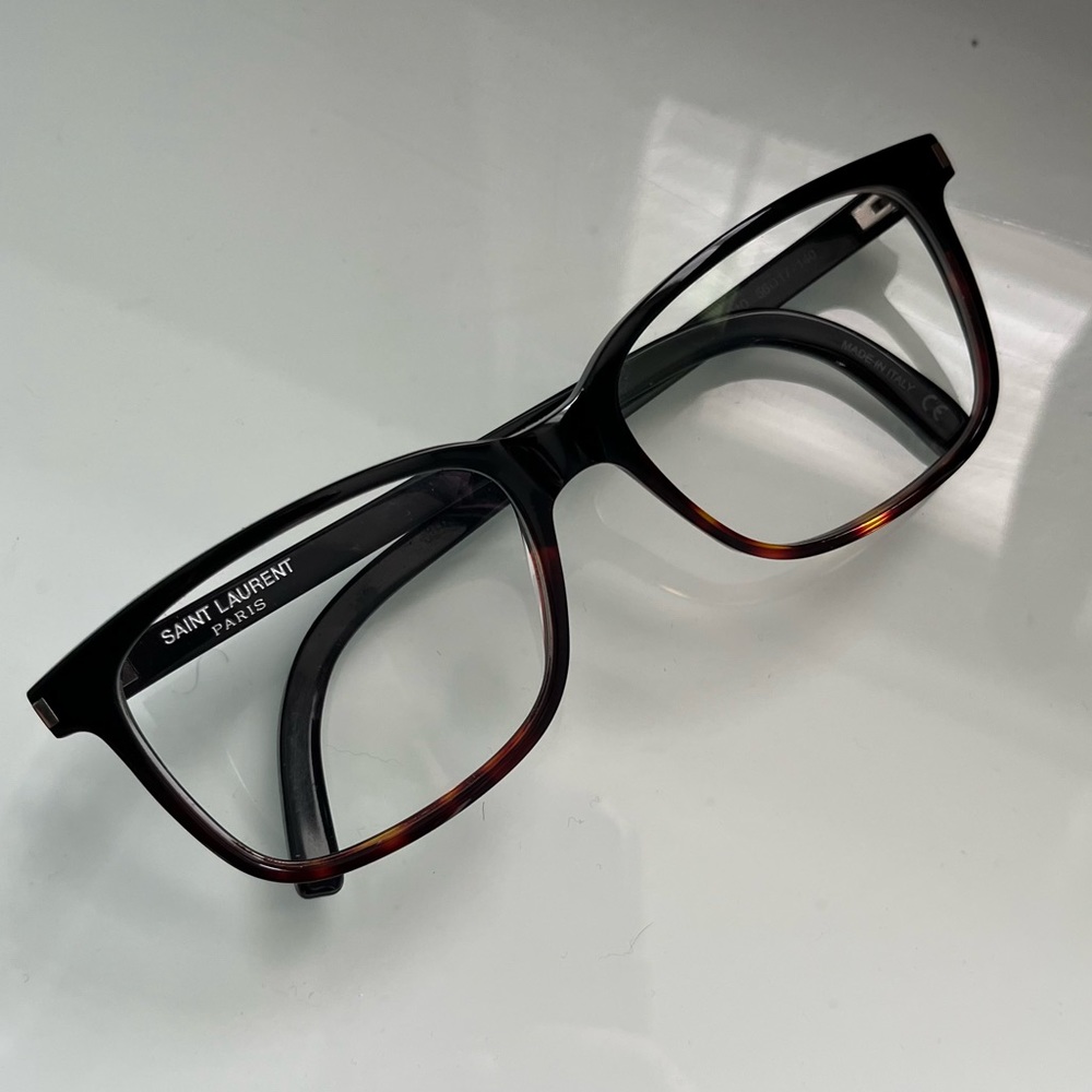SAINT LAURENT SL89 unisex black and tortoiseshell Glasses
